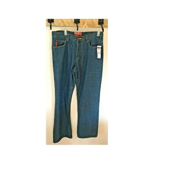 Caribou Creek (From Cabela's) Straight Leg Denim Blue Jeans Women's 12 NWT - Picture 1 of 5